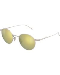 Maui Jim - Mj0691S 003 Occhiali Da Sole Titanio Oro Rotonda - Lyst