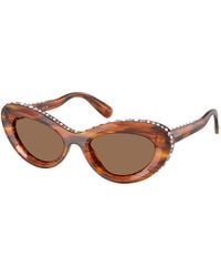 Swarovski - Sk6061U 109173 Sunglasses Acetate Cat Eye Normal - Lyst
