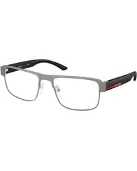 Prada Linea Rossa - Ps 51Rv Dhg1O1 Optical Frames Metal Squared Normal - Lyst