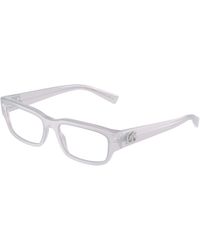 Dolce & Gabbana - Dg3381 3420 Optical Frames Acetate Squared Normal - Lyst