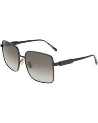 Ferragamo - Sf330S 002 Sunglasses Metal Squared Normal - Lyst