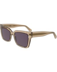 Calvin Klein - Ckj24606S 208 Sunglasses Acetate Squared Normal Normal - Lyst