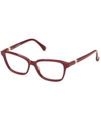 Max Mara - Mm5261 69 Optical Frames Acetate Squared Normal - Lyst