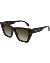 McQueen - Am0299S 002 Sunglasses Acetate Cat Eye Normal Shaded - Lyst