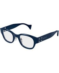 Gucci - Gg2001Oj 001 Optical Frames Acetate Transparent Round - Lyst