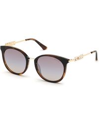 Guess - Gu7645 52G Sunglasses Injected Round Normal Mirror - Lyst