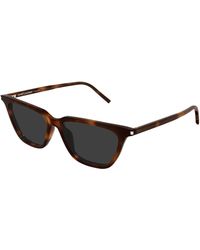 Saint Laurent - Sl 889 Sulpice Thin 003 Sunglasses Acetate Cat Eye - Lyst