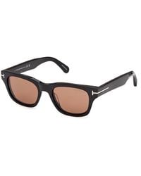 Tom Ford - Ft1357 Caleb-02 01E Sunglasses Acetate Squared Normal - Lyst