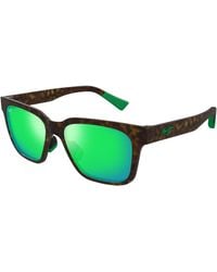 Maui Jim - Mj0631S 002 Occhiali Da Sole Bio-Iniettato Verde Squadrata - Lyst