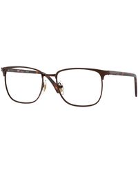 Persol - Po1021V 1124 Optical Frames Metal Transparent Squared Normal - Lyst