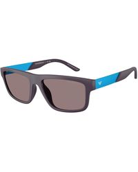 Emporio Armani - Ea4244U 62427N Sunglasses Injected Squared Normal - Lyst