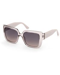 Guess - Gu00200 20B Sunglasses Injected Smoke Squared Normal - Lyst
