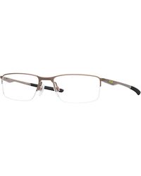 Oakley - Ox3218 Socket 5.5 321818 Optical Frames Metal Transparent Squared Normal - Lyst
