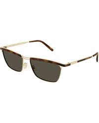 Saint Laurent - Sl 795 Joe 001 Sunglasses Metal Squared - Lyst