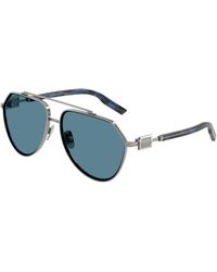 Dolce & Gabbana - Dg2315 04/80 Sunglasses Metal Pilot Normal - Lyst