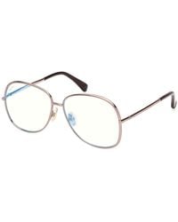 Max Mara - Mm5256-B 34 Optical Frames Metal Geometric Normal - Lyst