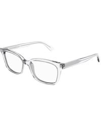 McQueen - Am0464O 004 Optical Frames Acetate Transparent Squared - Lyst