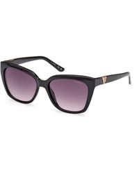 Guess - Gu7878 01B Sunglasses Injected Smoke Squared Normal Shaded - Lyst
