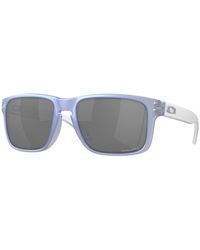 Oakley - Oo9102 Holbrook 9102X8 Sunglasses Plastic Squared Mirrored Prizm - Lyst