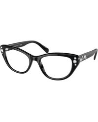 Swarovski - Sk2023 1001 Optical Frames Acetate Transparent Cat Eye Normal - Lyst