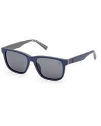 Timberland - Tb00078 91D Sunglasses Injected Smoke Squared Polarized - Lyst