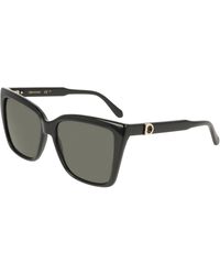 Ferragamo - Sf2085Se 001 Sunglasses Acetate Squared Normal - Lyst