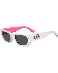 DSquared² - Icon 0017/S 7Ft/Ir Sunglasses Acetate Squared - Lyst