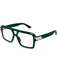 Bottega Veneta - Bv1491O 005 Optical Frames Acetate Transparent Pilot - Lyst
