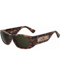 Moschino - Mos145/S 05L/70 Sunglasses Injected Squared Normal - Lyst