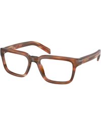 Prada - Pr D04V 24G1O1 Optical Frames Acetate Transparent Pillow Normal - Lyst
