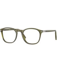 Persol - Po3007V 1142 Optical Frames Acetate Transparent Squared Normal - Lyst