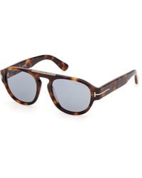 Tom Ford - Ft1407 Pablo-02 53A Sunglasses Acetate Smoke Pilot Normal - Lyst