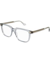 Gucci - Gg0737O 010 Optical Frames Acetate Transparent Squared - Lyst