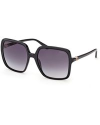 Guess - Gu00280 01B Sunglasses Injected Smoke Squared Normal - Lyst