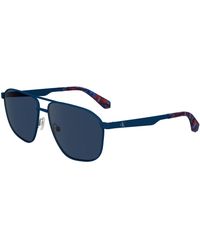 Calvin Klein - Ckj24202S 400 Sunglasses Metal Squared Normal Normal - Lyst