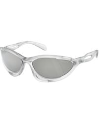 Prada - Pr A23S 14V60H Sunglasses Nylon Cat Eye Mirrored Mirror - Lyst