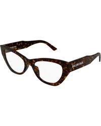 Balenciaga - Bb0449O 007 Optical Frames Acetate Transparent Cat Eye - Lyst
