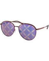 Michael Kors - Mk1138 Arches 1896Gt Sunglasses Metal Pilot Normal - Lyst