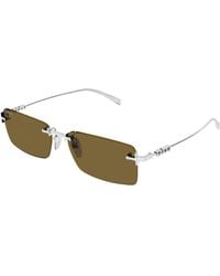 Gucci - Gg1941S 002 Sunglasses Metal Squared - Lyst