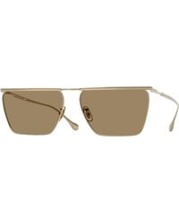 Oliver Peoples - X Jil Sander Ov1370St Edition 2 503553 Sunglasses Titanium Geometric Normal - Lyst