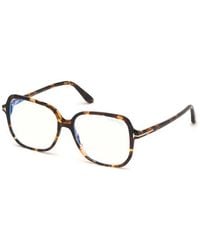 Tom Ford - Ft5578-B 052 Optical Frames Acetate Geometric Normal - Lyst