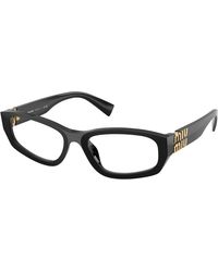 Miu Miu - Mu 04Yv 16K1O1 Optical Frames Acetate Geometric Normal - Lyst