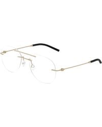 Moncler - Me1003 1006 Optical Frames Steel Transparent Geometric Normal - Lyst