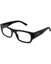 Balenciaga - Bb0370O 001 Optical Frames Acetate Transparent Squared - Lyst