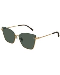 Stella McCartney - Sc0182S 001 Outlet Sunglasses Metal Squared Normal - Lyst
