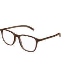 Montblanc - Mb0418Oj 003 Optical Frames Transparent Squared - Lyst