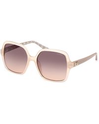 Guess - Gu7921-H 57F Sunglasses Injected Squared Normal Shaded - Lyst