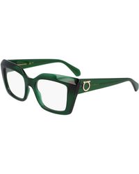 Ferragamo - Sf3008 317 Optical Frames Acetate Squared Normal - Lyst