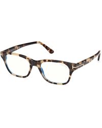 Tom Ford - Ft6120-B 55 Optical Frames Acetate Squared Normal - Lyst