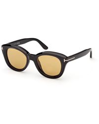 Tom Ford - Ft1344 Nika-02 01E Sunglasses Acetate Round Normal - Lyst